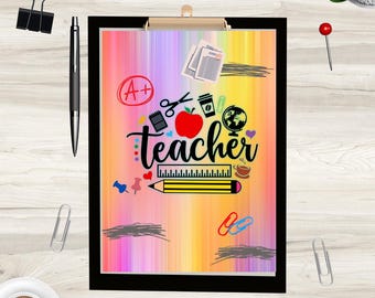 Personalized Teacher Clipboard – Custom Name Gift for Teacher Appreciation