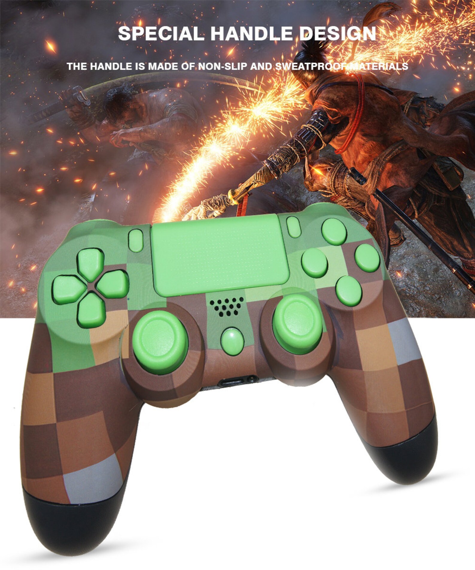 Minecraft PS4 Wireless Controller Dual Vibration PS4 Etsy
