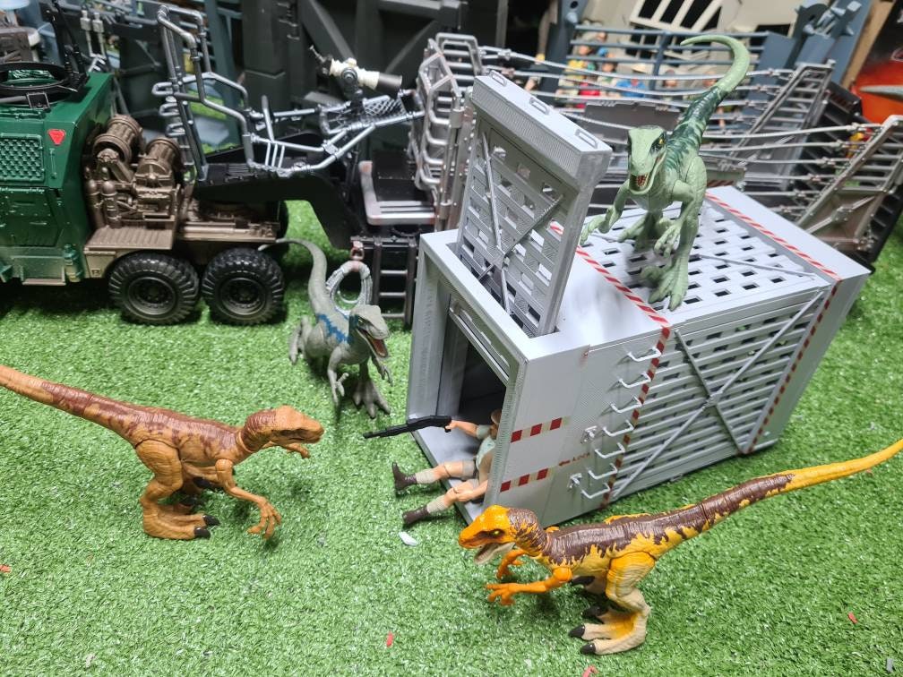 JURASSIC PARK the lost world set velociraptor cage and Etsy
