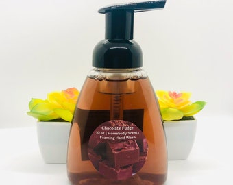 10 oz Chocolate Fudge Foaming Hand Wash, Chocolate Soap, Foaming Hand Soap, Liquid Hand Soap, Foaming Soap, Foaming Hand Wash, Soap Gift