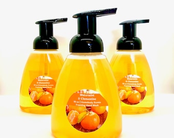 Watermint and Clementine Foaming Hand Wash, Citrus Hand Soap, Foaming Hand Soap, Liquid Hand Soap, Foaming Soap, Clementine Hand Soap