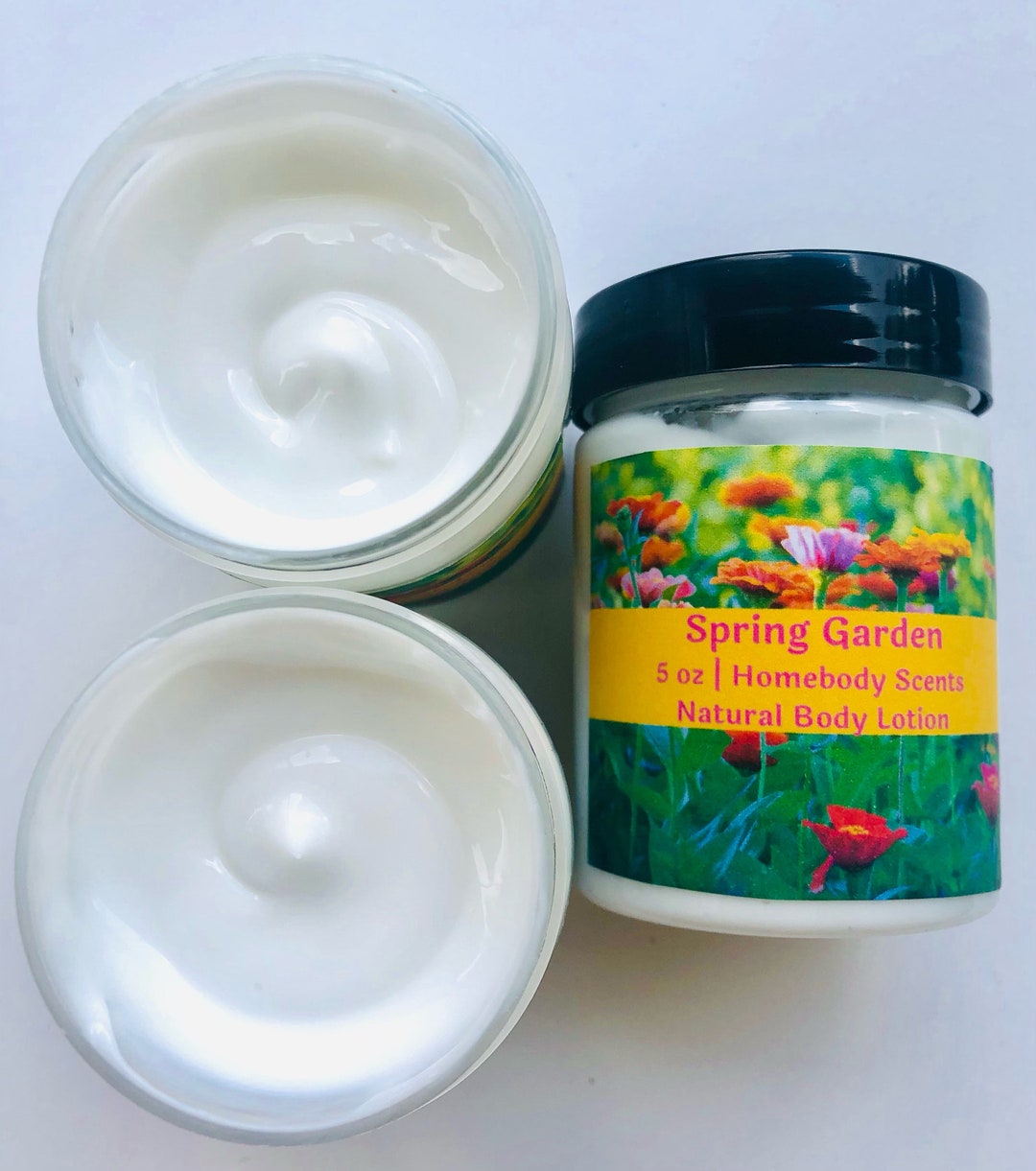 Spring Garden Flower Body Lotion Flower Body Butter Flower Etsy