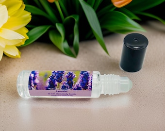 Lavender Essential Oil Perfume Roll On - Aromatherapy (10 ml)