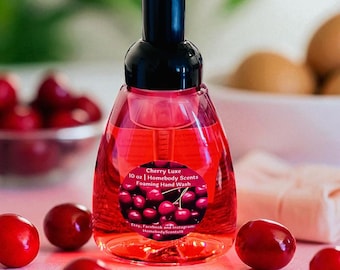 Cherry Luxe Foaming Hand Soap: Vegan Coconut & Shea Butter, 10 oz