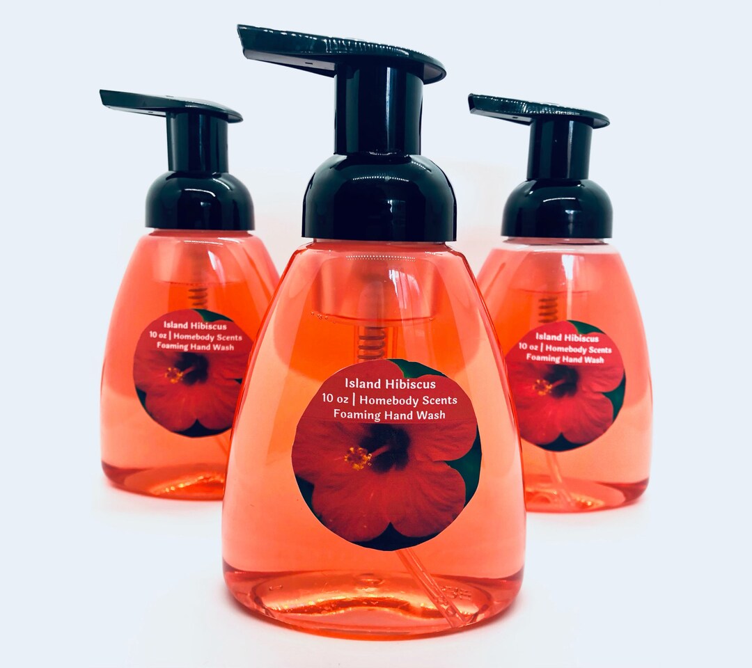 Island Hibiscus Foaming Hand Wash, Hibiscus Hand Soap, Foaming Hand