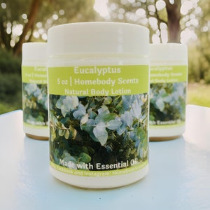 Eucalyptus Essential Oil Body Lotion: Vegan, Homemade