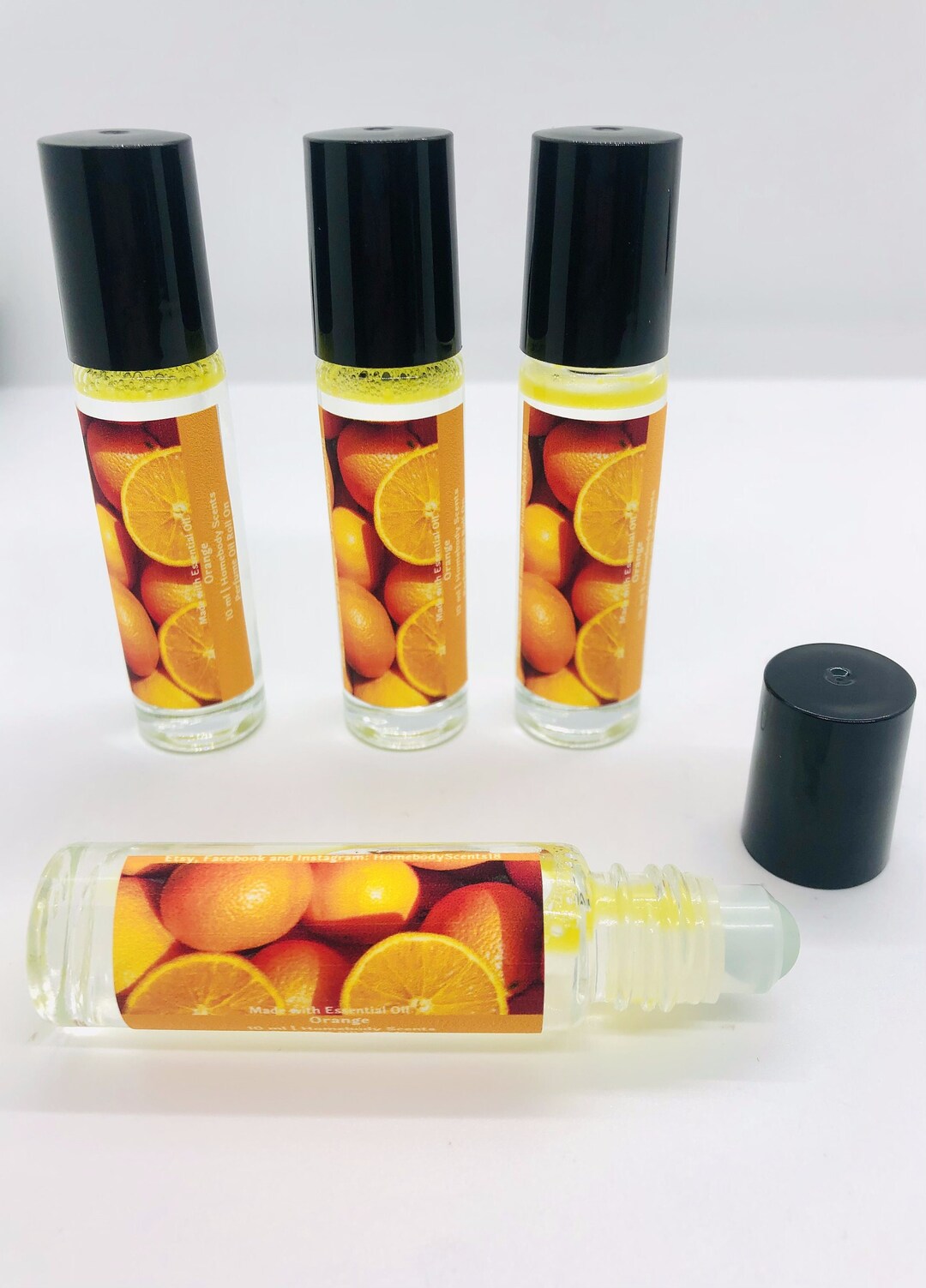 Orange Perfume Oil Roll on 10 Ml, Orange Perfume Oil, Travel Size Orange Perfume, Essential Oil