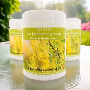 Tea Tree Essential Oil Body Lotion: Natural Hand & Body Cream