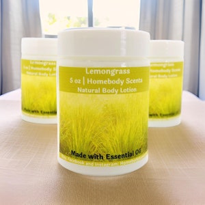 Lemongrass Essential Oil Body Lotion: Natural Citrus Moisturizer