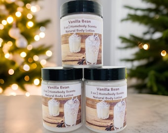 Vanilla Bean Body Lotion: Shea Butter, Vegan, Handmade