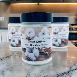 Clean Cotton Body Lotion: Vegan Shea Butter Moisturizer
