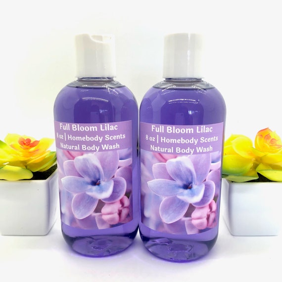 Full Bloom Lilac 8 Oz Body Wash Lilac Shower Gel Lilac Body Etsy Canada