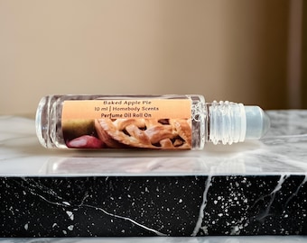 Baked Apple Pie Perfume Oil Roll On: Spiced Fall Scent (10 ml)