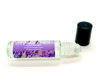 La La Lavender Perfume Oil Roll On 10 ml, Lavender Perfume Oil, Travel Size Lavender Perfume, Floral Perfume Roll On, Handmade Perfume