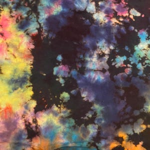 Rainbow Scrunch Reverse Tie Dye | Koszulka, Długi rękaw, Okrągły dekolt, Bluza z kapturem