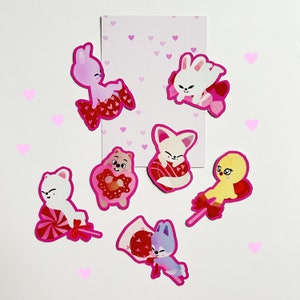 Valentine candy skzoo bundle stickers // stray kids