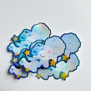 Space Leebit Holo Stickers