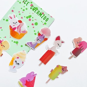 Ice CreamZoo Bundle Stickers // skzoo