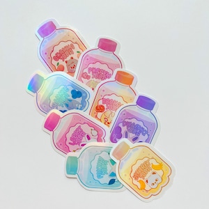 Skzoo soda bottle Holo Stickers // Stray Kids