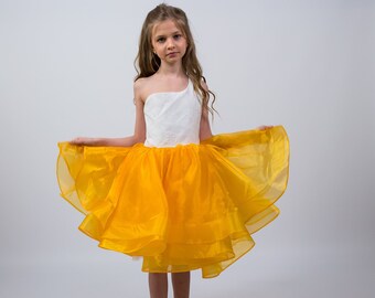 Yellow baby dress ,Lace flower girl dress, First Birthday Dress, Tutu flower girl dress, Girls holiday dress Blush girl , 1st Birthday Dress