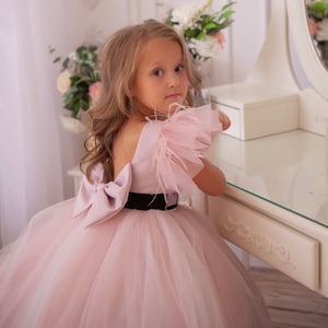 Baby Girl dress Special Occasion, Pink Girl Dress,  Baby Girl Party Dress, Tulle Wedding Dresses, Baby Princess Dress, Toddler Dresses