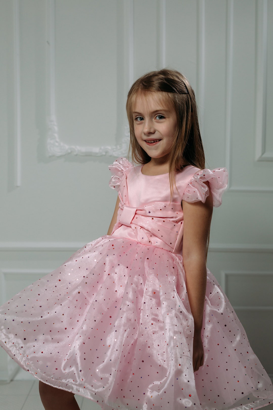 Pink Girl Dress 1st Birthday Dress, Baby Girl Birthday Dress, Dress