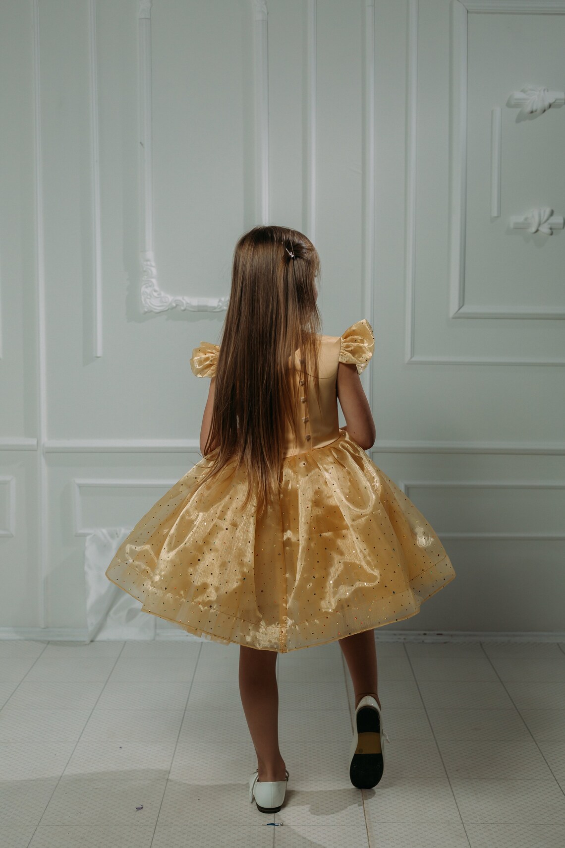 Bright Yellow Dress Baby Girl Dress Special Occasion Etsy