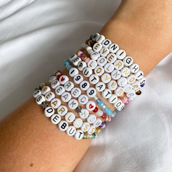 Eras Tour Friendship Bracelets | Taylor Swift Stretch Kandi Beaded