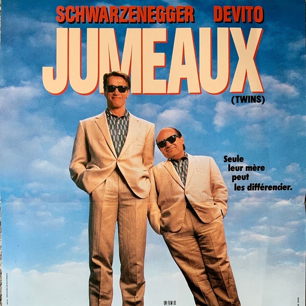 Twins (Jumeaux) original 1988 French Poster 21"x15"