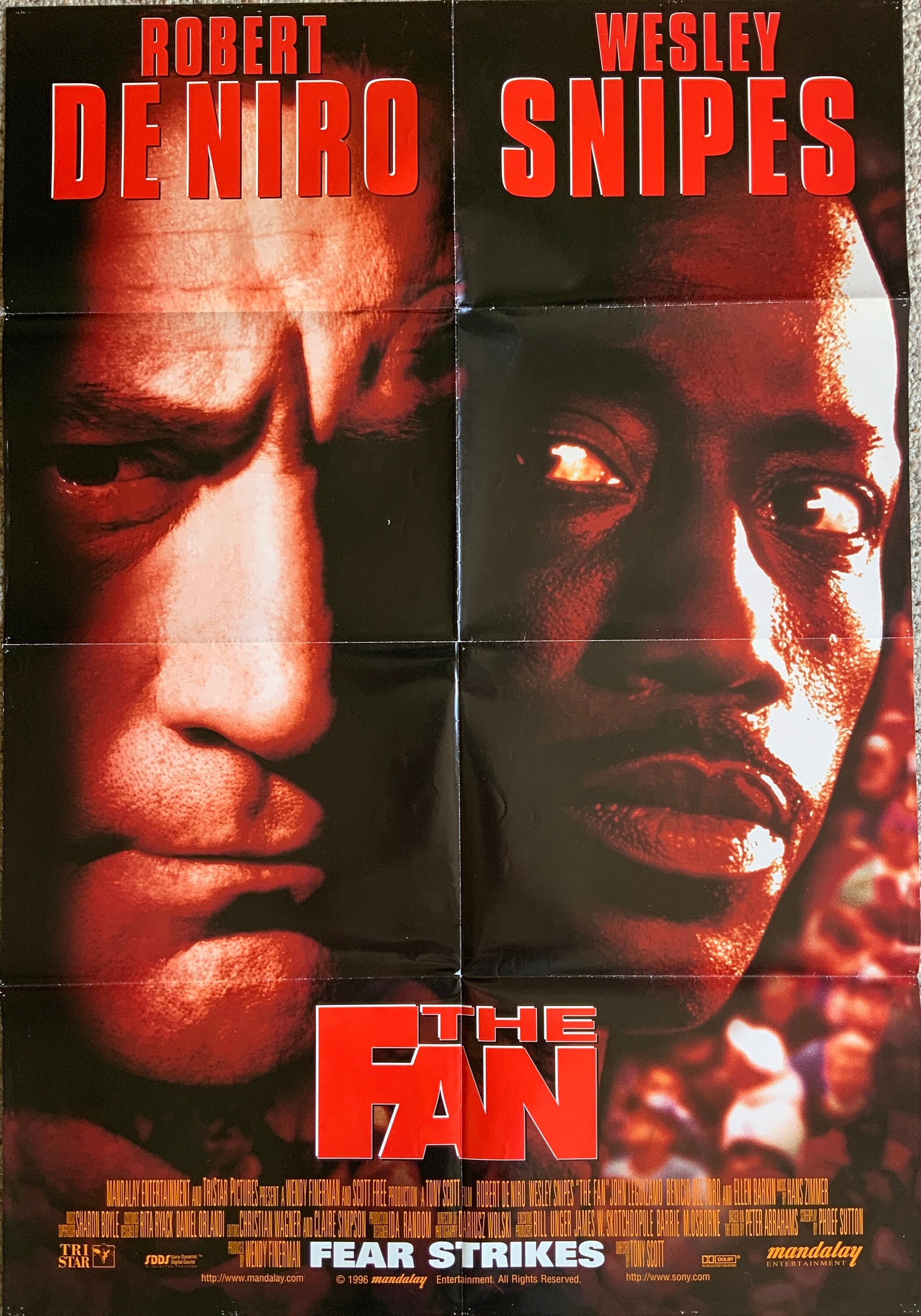 The Fan Original 1996 US Poster 4127 Etsy Singapore