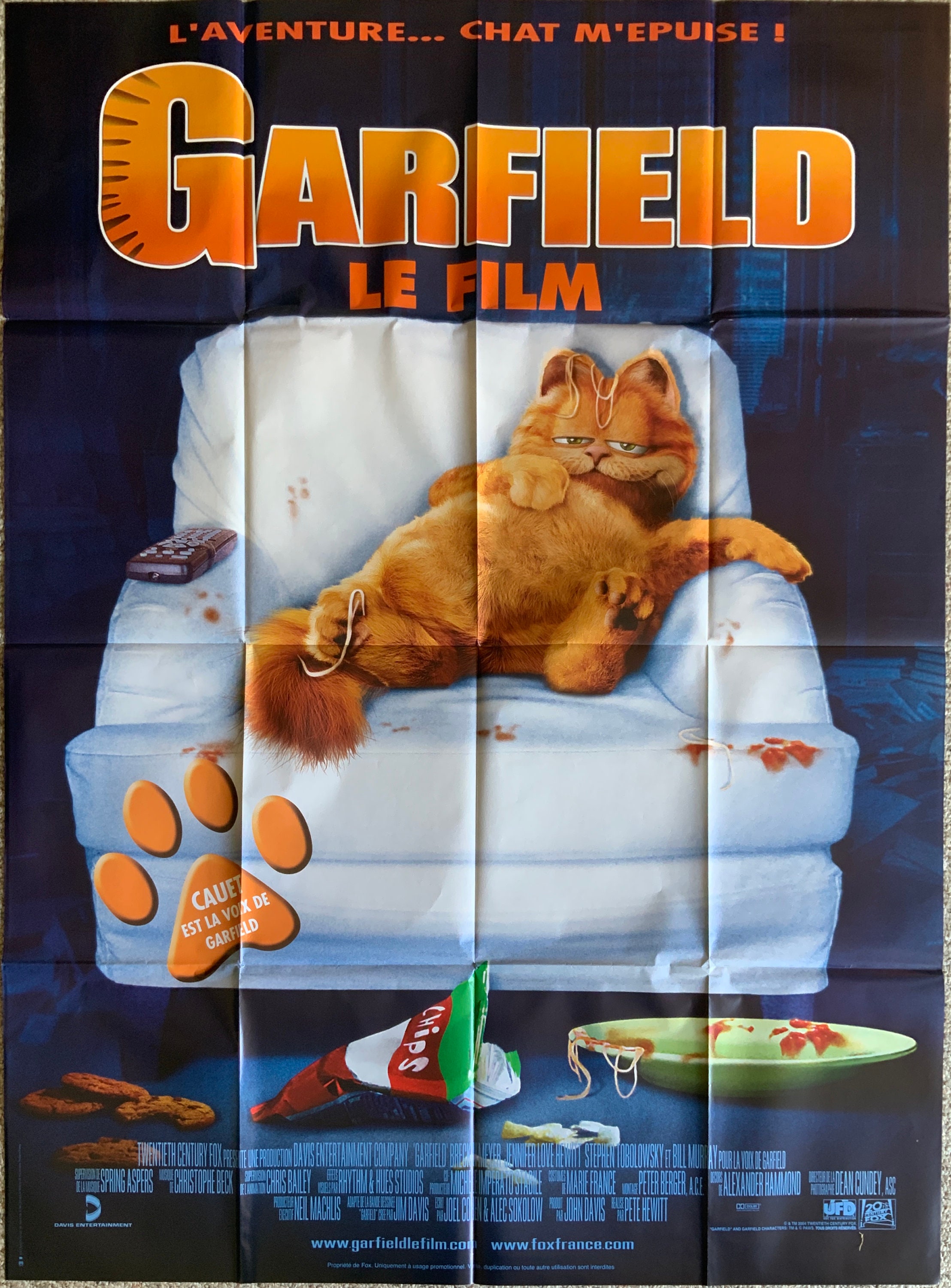Garfield The Movie Original 04 French Poster Etsy