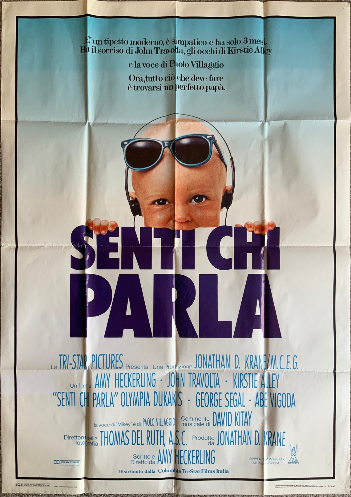 Mira quién habla Senti Chi Parla Cartel italiano original Etsy