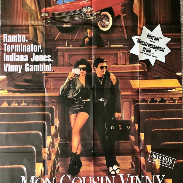 My Cousin Vinny (Mon Cousin Vinny) Original 1992 French Poster 63"x47"