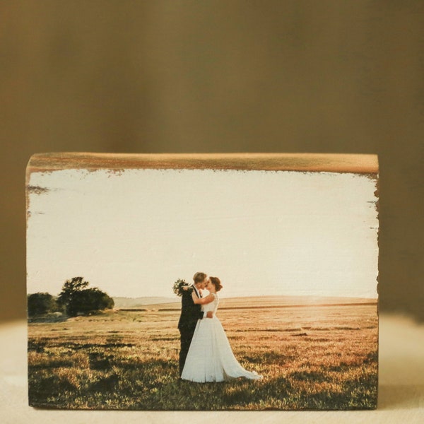 5-year anniversary gift wood, wedding photo on barn wood, barn planks, unique bride and groom portraits, wedding gift, anniversary gift