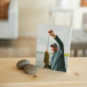 Impresiones en panel de abedul de 1/2 pulgada de espesor, superficie de madera lisa con su foto impresa en ella