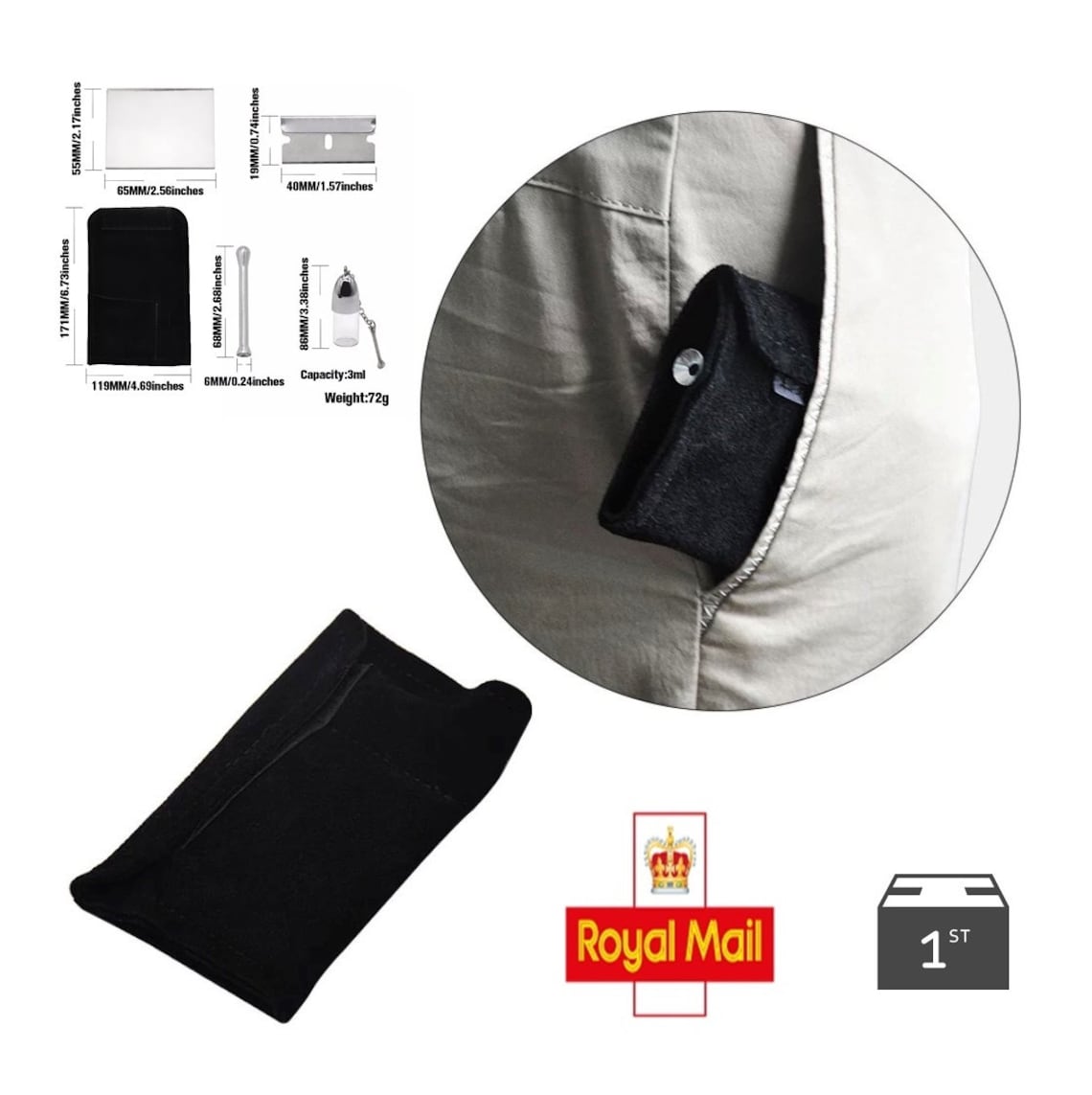 Snuff Kit Sniffer Set Snuff Box Snorter Wallet 5 pcs Set Etsy