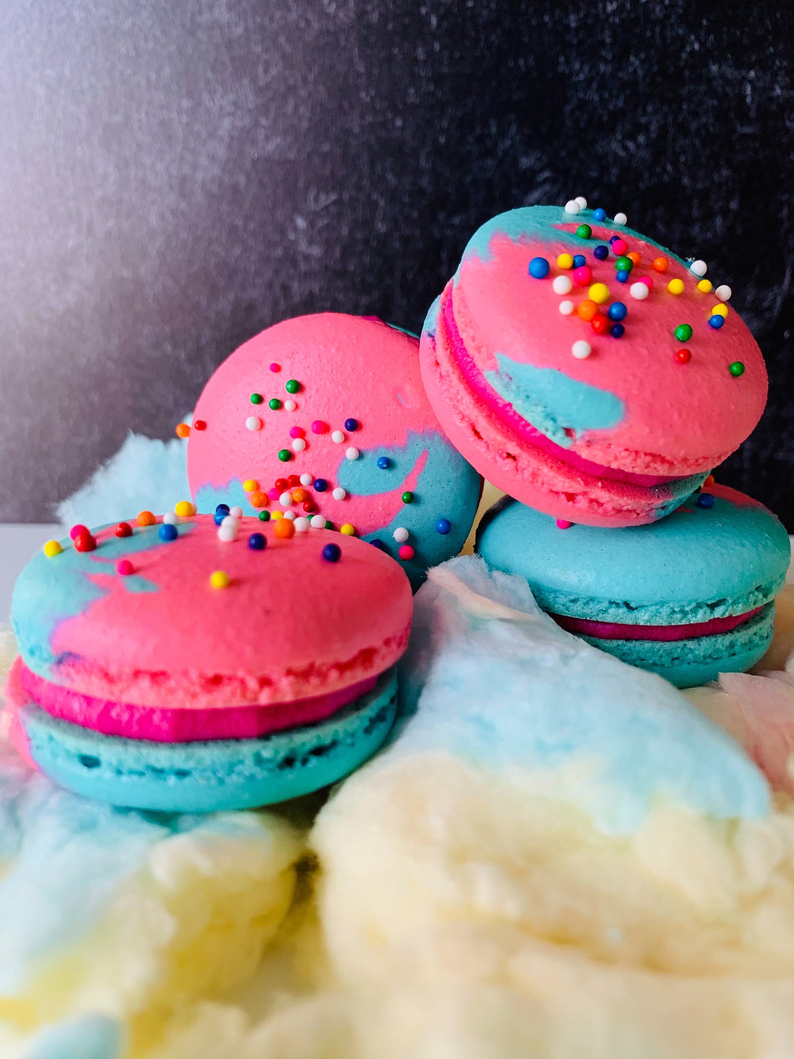 Cotton Candy French Macarons Cotton Candy French Macarons