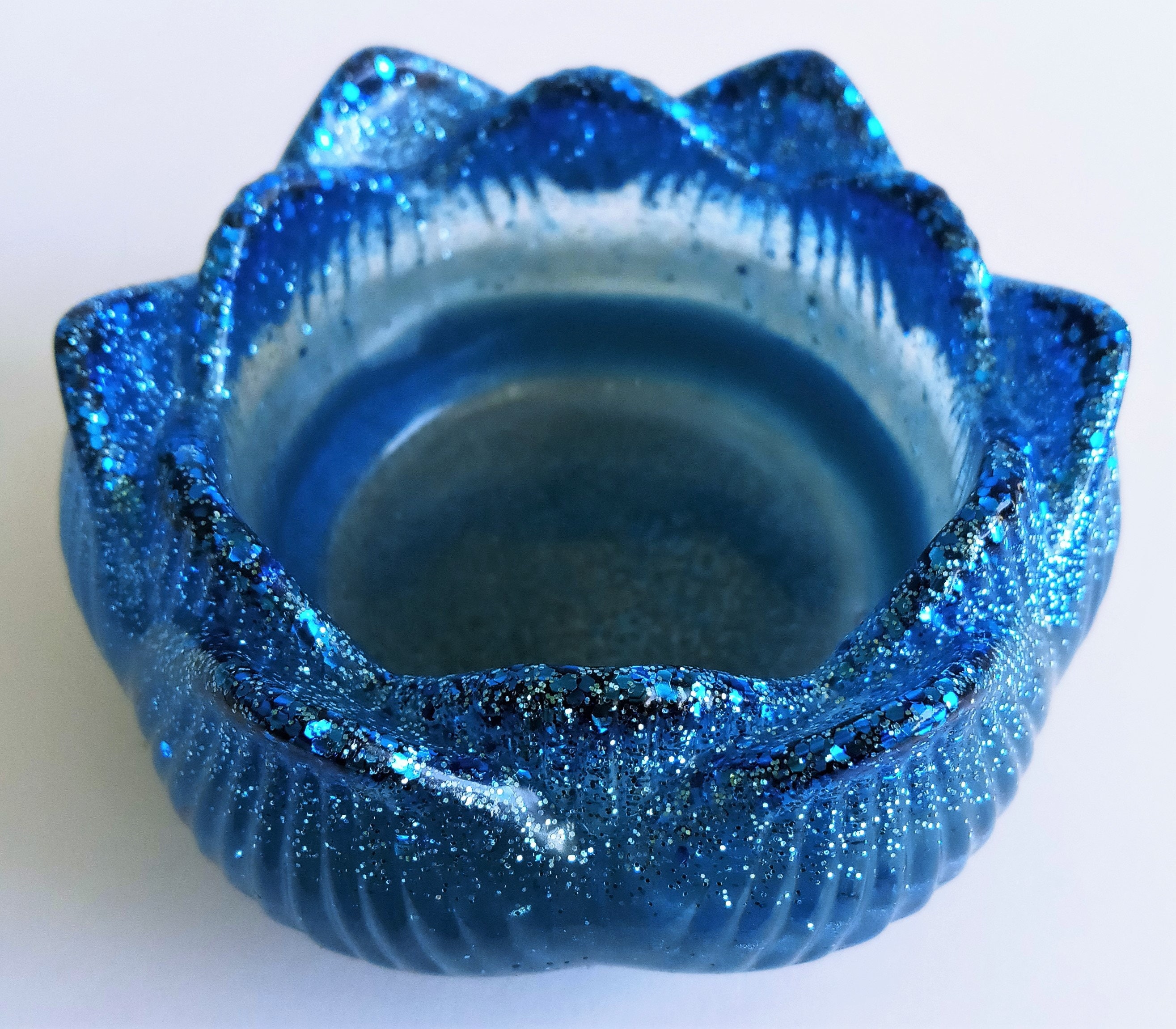 青】ブルーロータス オルゴナイト【蓮子】 青】ブルーロータス