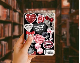 Red Emotional Support Kindle - Enemies to lovers Insert