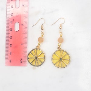 Citrus Fruit Slice Statement Earrings | Lemon Slice Earrings | Lime Slice Earrings | Grapefruit Slice Earrings