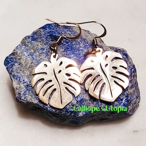 Monstera Leaf Earrings