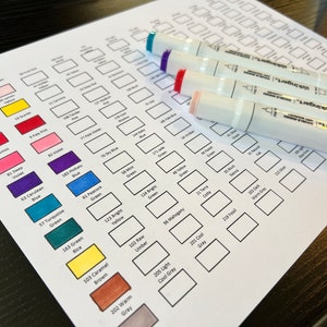 Stalensjabloon voor Kingart Double-Ended Art Marker 120 Count Paper