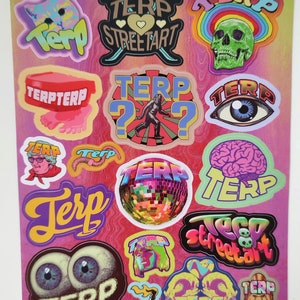Terp sticker sheet 15x20cm
