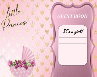 Printable Baby Shower Boy Guest Book - 100 Pages - Etsy