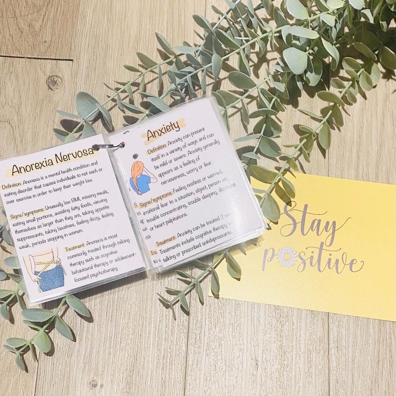 Mental Health Flashcards DIGITAL DOWNLOAD - Etsy UK