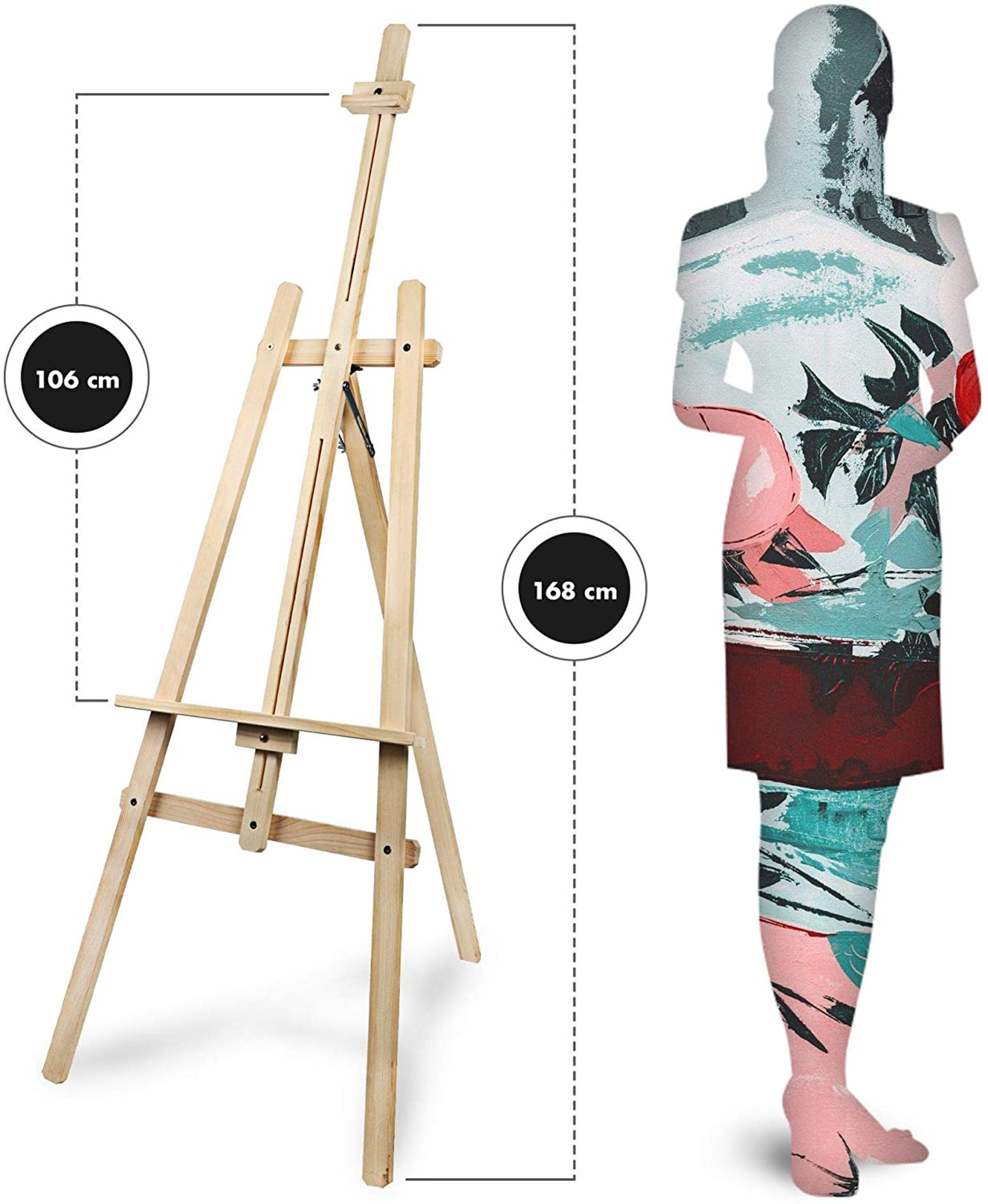 Artwelt Staffelei Holz groß aus Tannenholz für Kunstmalerei | Etsy