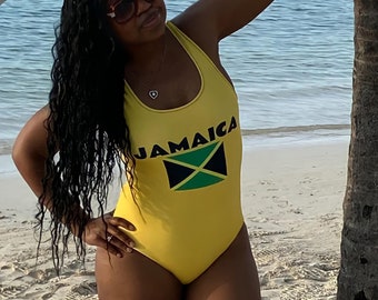 Jamaican Sun Swimsuit. Caribbean Swimsuits.