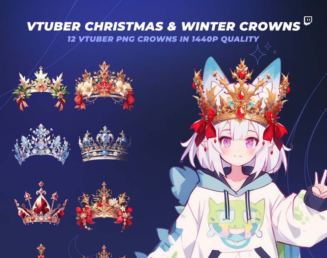 12 Vtuber Christmas Crowns and Winter Crowns - Vtuber Assets for Your ...