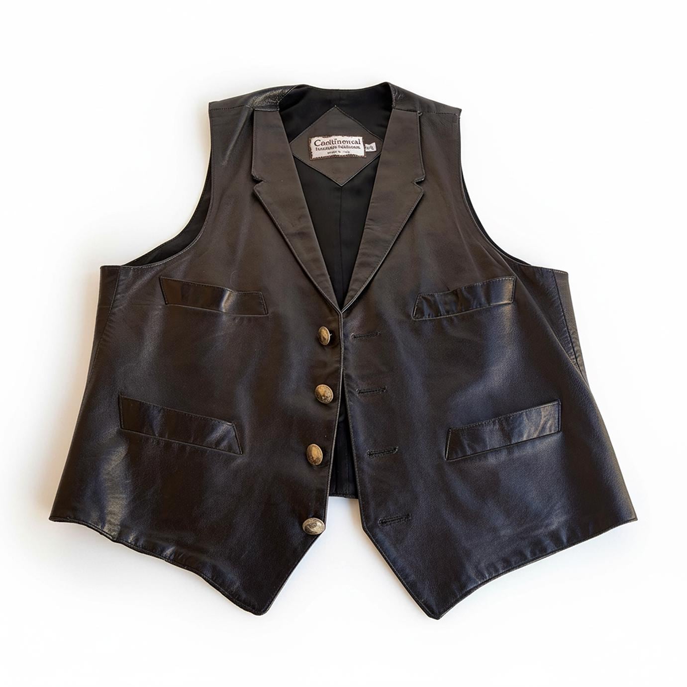 Ralph Lauren Leather Vest - Etsy