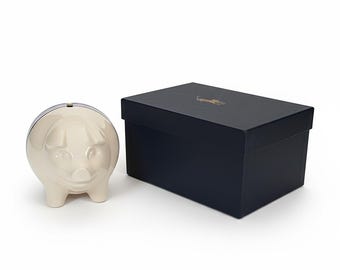 Ralph Lauren Ironstone Piggy Bank, Heritage Farmstead Collection, Original Box